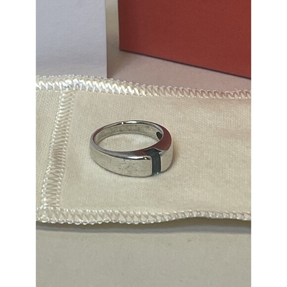 James Avery Sterling Silver 925 Blue Topaz Meridian Ring Size 5 Retired w/ Box - Picture 6 of 9